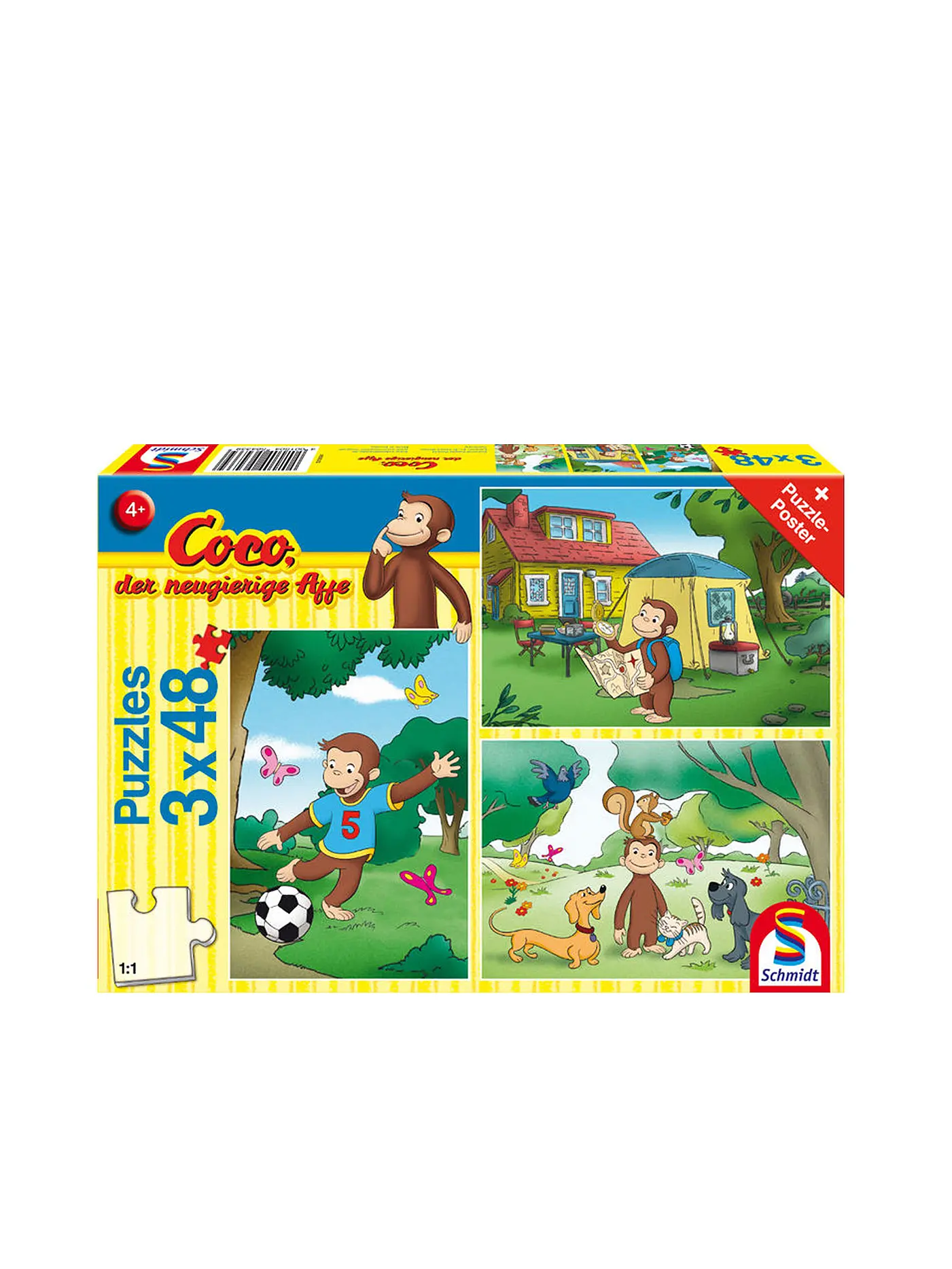 SCHMIDT-SPIELE | Puzzle Mein Freund Coco 3x48 Teile | 